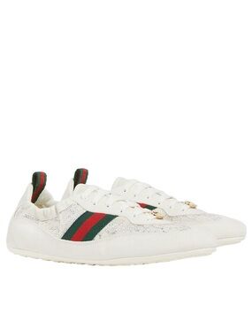 Gucci Shift Crystal Embellished Sneakers, size 41